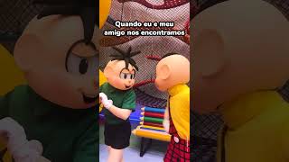 Cebolinha E Cascão Se Divertindo Na Pracinha Do Limoeiro Turma Da Mônica