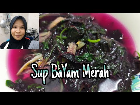 Sup Bayam Merah... sedap... berkhasiat..