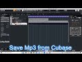 How To Save Mp3 from Cubase 11