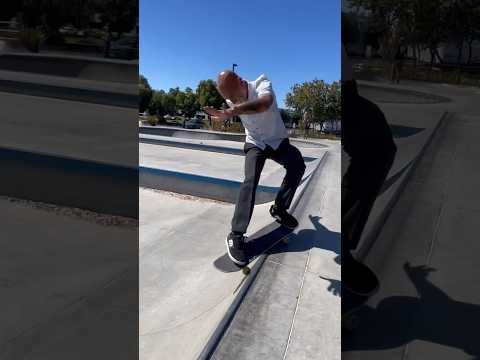 Alley Oop 50 to Smith Grind, Long Slappy Krook  Joel Jutagir Newark Skatepark #skateboarding #shorts