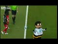 Football mascot punches player in the face