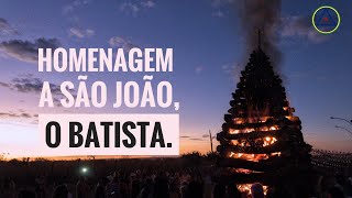 Acendimento da fogueira em homenagem a São João Batista - Cidade Eclética - 2019 DC.