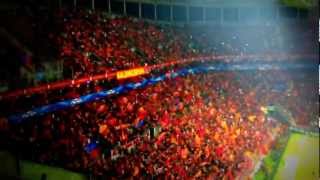Galatasaray - Schalke 04 Maç Öncesi Tribün Show Fener Ağlama