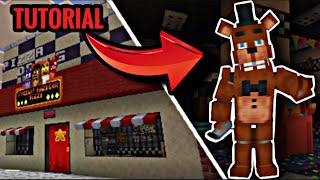 Building An Custom Freddy Fazbears With The New Fnaf Addon For Mcpe Map Tutorial Tour