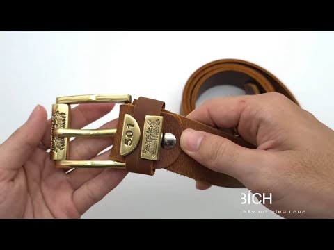 Tìm mua thắt lưng da bò thật, dây nịt đồng đầu Levis's nguyên khối tại Thủy Bích Vĩnh Long