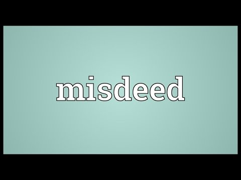 Header of misdeed