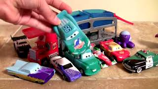 Disney Cars Color Changers Mack Dip & Dunk Trailer Review By Blucollection
