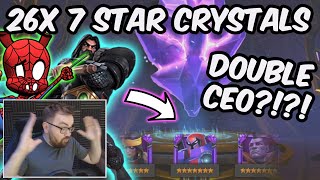 26X 7 Star Crystal Opening - Double New God Tier Ceo Pulls??? - Marvel Contest Of Champions