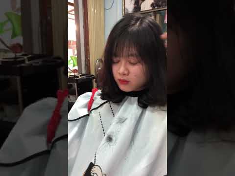 UỐN CÚP NGANG VAI MÁI THƯA cực dễ thương......