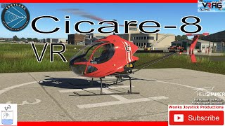 VR X Plane VSKYLABS Test-Pilot Cicare-8. Wonky Joystick Productions