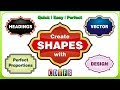 Create shapes for heading in coreldraw x7 | with cdtfb