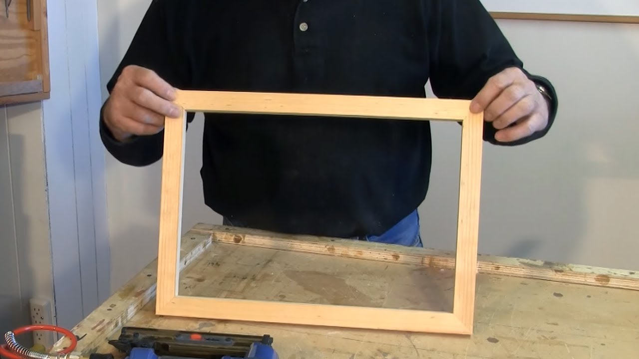 making picture frames with a sliding mitre saw - a