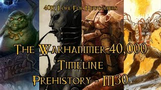 40K Lore For Newcomers - The Warhammer 40,000 Timeline: Prehistory - M30 - 40K Theories