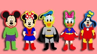 Mickey Mouse Transforms Super Heros - Mickey Mouse Finger Family Songs P2 P2 P2