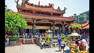 Kuil Longsan Mengjia Taipei Taiwan Sangat Besar