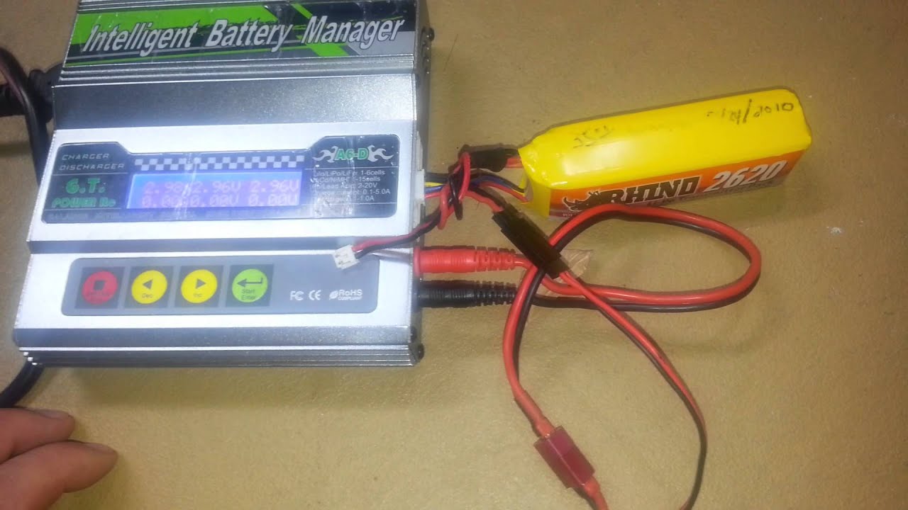 Charging dead lipo battery. - YouTube