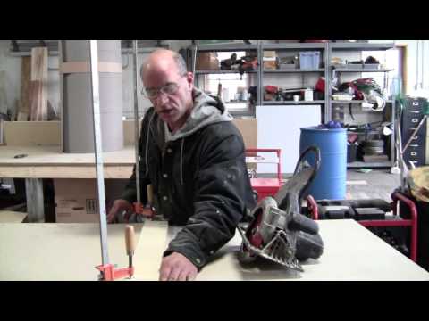 How to cut a straight edge with a circular saw.