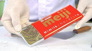 The Special RED Meiji himilk Chocolate Bar Ice Cream Rolls