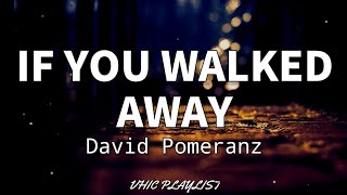Watch David Pomeranz If You Walked Away video