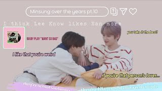 Minsung over the years pt.10 because Lee Know says Han is his