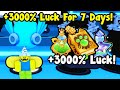I Hatched Dominus Egg For 7 Days With 3000% Luck In Pet Simulator 99!