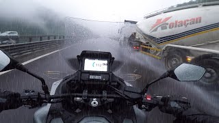 Sağanak Yağmurda 250 Km Motosiklet Kullandım | Honda NT1100 | Kolaçan