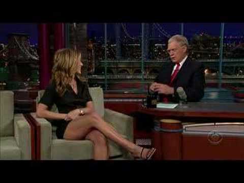 Jennifer Aniston. Nov 20, 2007 11:32 AM. A clip from her David Letterman 