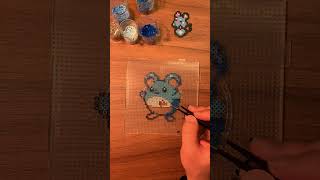 Pokemon No.183 Marill Pixel Art , Perler Beads , Hama Beads