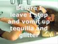 Ke$ha - Tik Tok parody - Glitter Puke lyrics