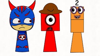 Sprunki Oc Numberblocks 1, Catboy, And 2 Phase 4