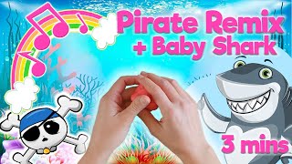 Pirate Playdough Remix Row Your Boat, Pirate Dance, Baby Shark Nursery Rhymedough Mashup