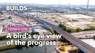 Flying Over The Ontario Line Construction Update