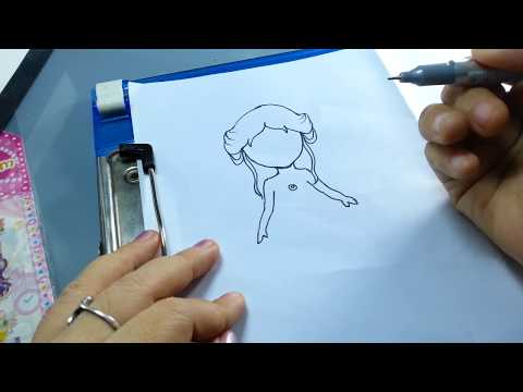 Vẽ - Tô Màu Tiên Bướm Siêu Dễ và Cute TRANG TRÍ KHĂN TAY/ Draw Channel