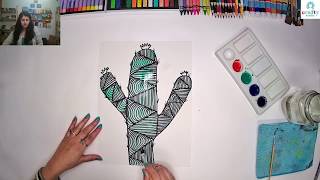 Doodle Cactus Art Project