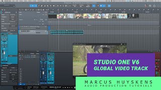 New Global Video Track In Presonus Studio One Version 6