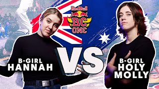 B-Girl Hannah vs. B-Girl Holy Molly | Red Bull BC One Cypher Australia 2022