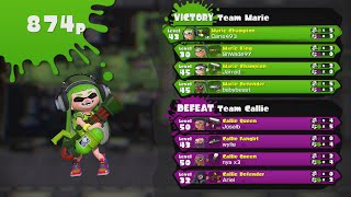 Splatoon Online Gameplay Final Splatfest Callie Vs. Marie Part 34 8 Turf Wars