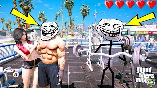 Trollface Spor Salonunda Vücut Geli̇şti̇rme Oyunu - Gta 5