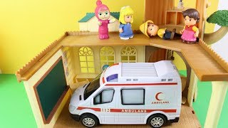 Maşa Heidi Peter Okulda Bu Gün Ne Öğreniyor Okula Ambulans Neden Geliyor Masha Ç