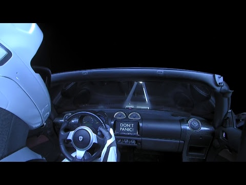 【朗報】株式会社テスラ、自社製の車の宇宙への打ち上げに成功する！！