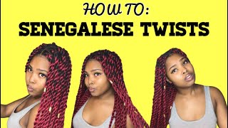 HOW TO DO MEDIUM SENEGALESE TWISTS... FAST AND EASY METHOD...BUTT LENGTH