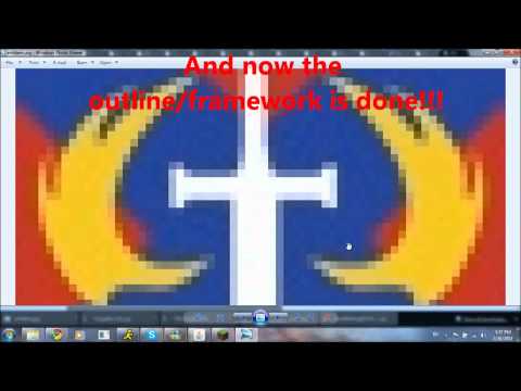 Building my Halo Emblem in Minecraft