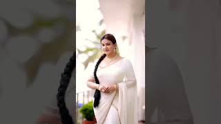 Hot Big S Indian Actress Honey Rose On Y White Saree