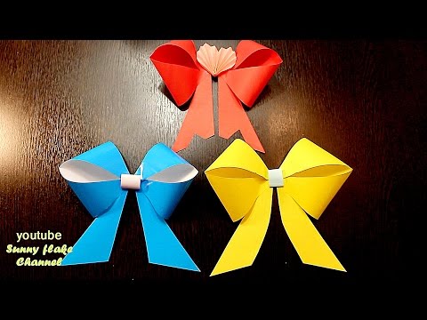 Бант на подарок оригами Бант на подарок оригами