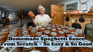 Making My Own Homemade Spaghetti Sauce From Scratch
