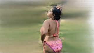 Megha Das Ghosh Pink Bikini Painting Ll How To Draw Megha Das Ghosh Drawing