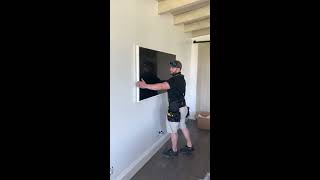 65 Samsung Frame Install On A Custom Articulating Mount. 2020