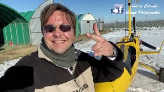 Gyrocopter Autogiro Ela07 - Flight With Snow With Unlimited Visibility - December 2021