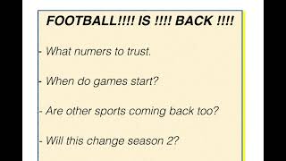 Time for Football Games!