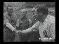 Babe Ruth vs Walter Johnson - 1942 Benefit Game Newsreel